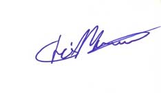 Christopher Masterson Autographed Index Card
