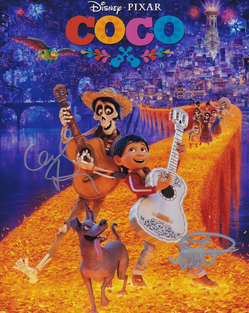Coco In-person autographed Cast Photo signed by 2