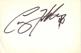 Corey Feldman Autographed Index Card