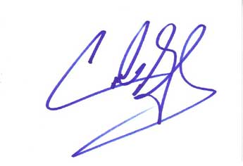 Cuba Gooding Jr Autographed Index Card