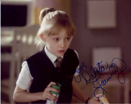 Dakota Fanning in-person autographed photo