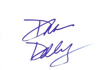 Dana Delany Autographed Index Card