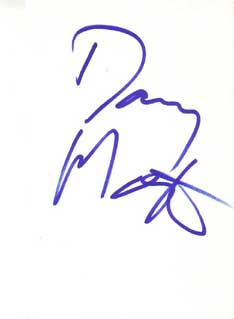 Danny Masterson Autographed Index Card