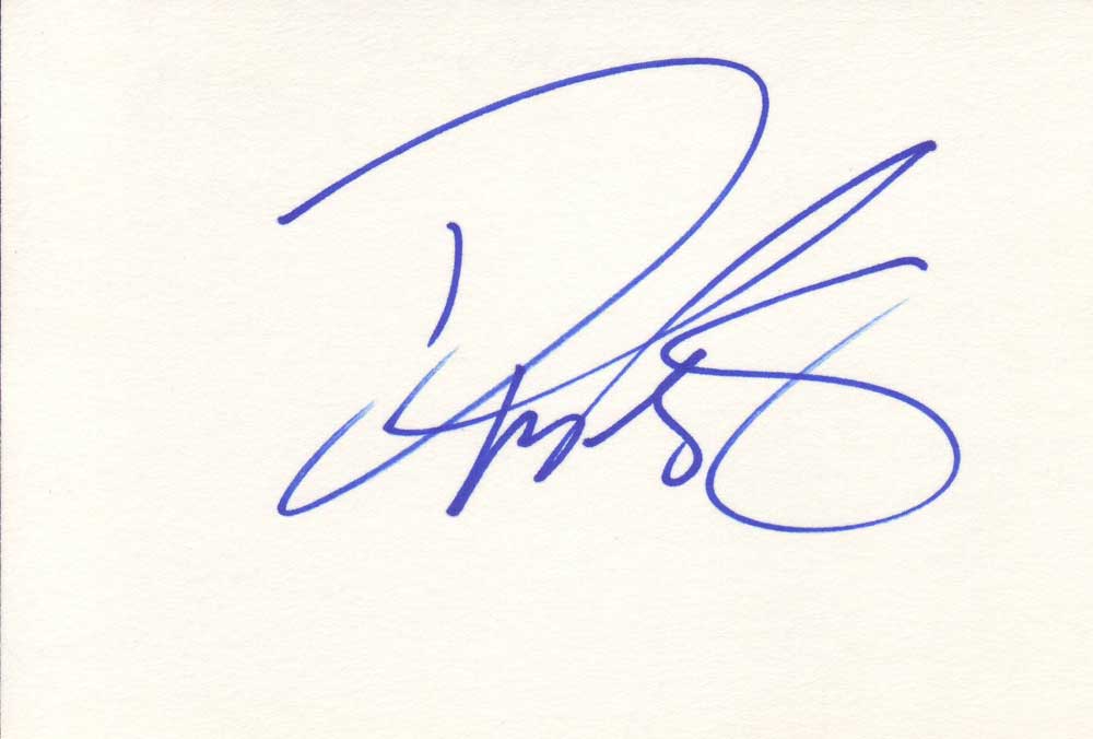 Danny Masterson Autographed Index Card