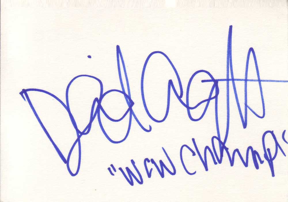David Arquette Autographed Index Card