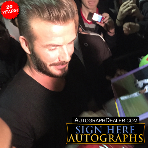David Beckham in-person autographed photo