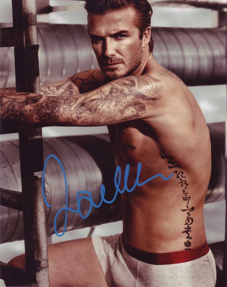 David Beckham in-person autographed photo