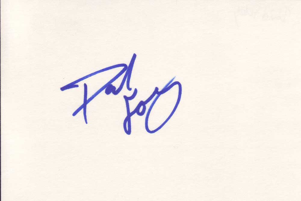 Dave Foley Autographed Index Card