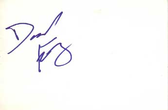 Dave Foley Autographed Index Card