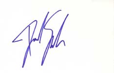 David Spade Autographed Index Card