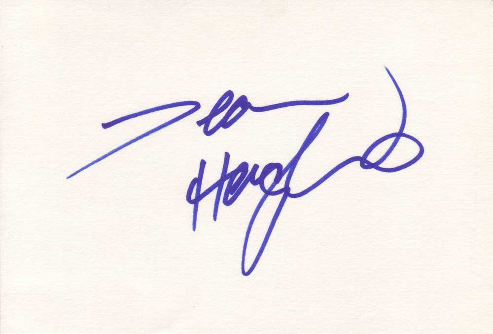 Dean Haglund Autographed Index Card