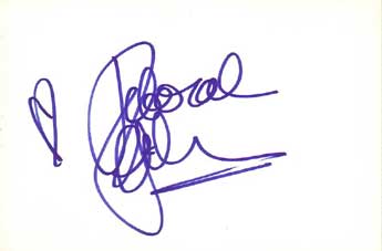 Deborah Gibson Autographed Index Card