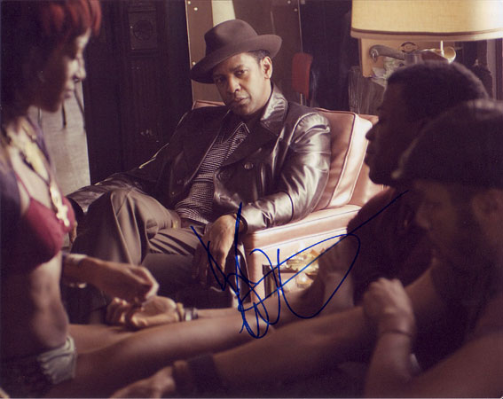 Denzel Washington in-person autographed photo