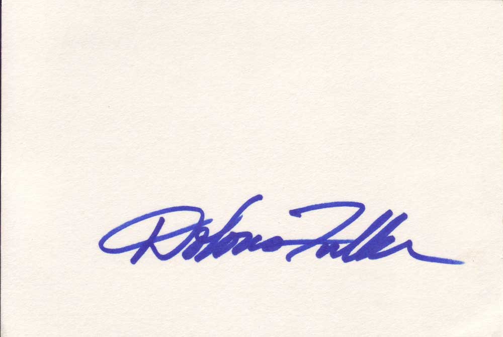 Dolores Fuller Autographed Index Card