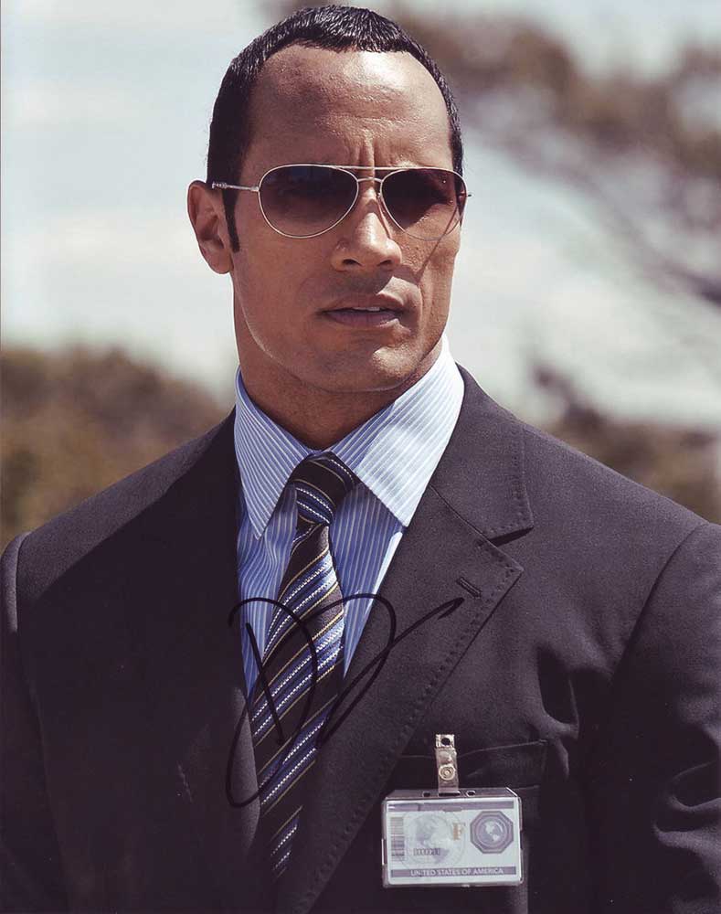 Dwayne The Rock Johnson in-person autographed photo