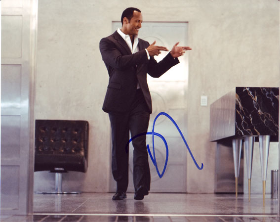 Dwayne The Rock Johnson in-person autographed photo