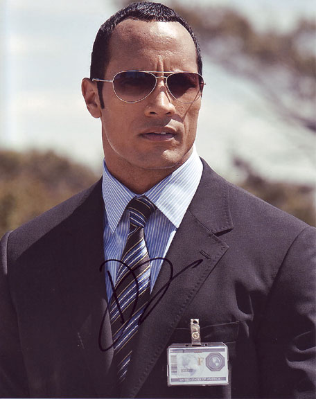 Dwayne The Rock Johnson in-person autographed photo