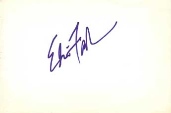 Edie Falco Autographed Index Card