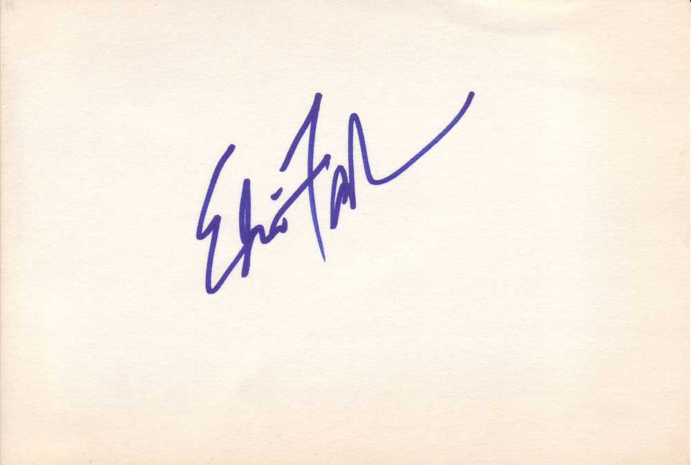 Edie Falco Autographed Index Card