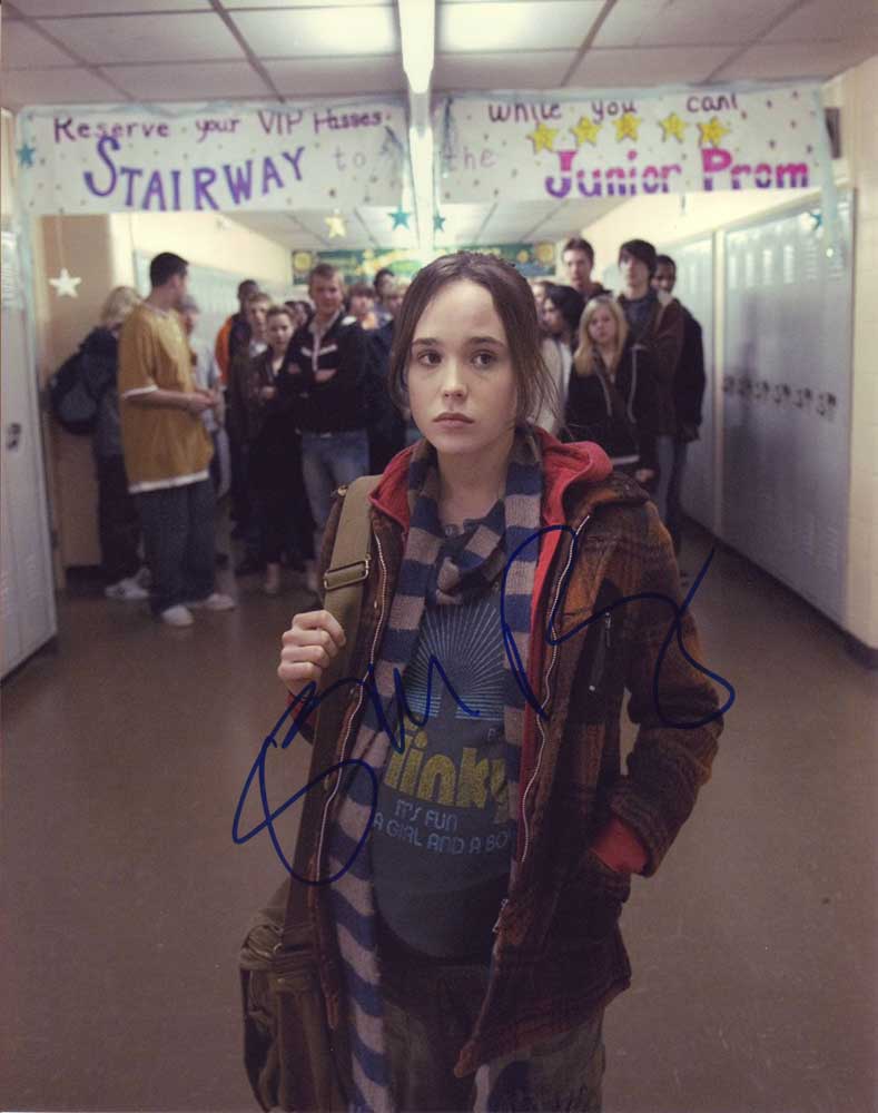 Ellen Page in-person autographed photo