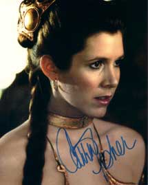 Carrie Fisher In-person autographed photo