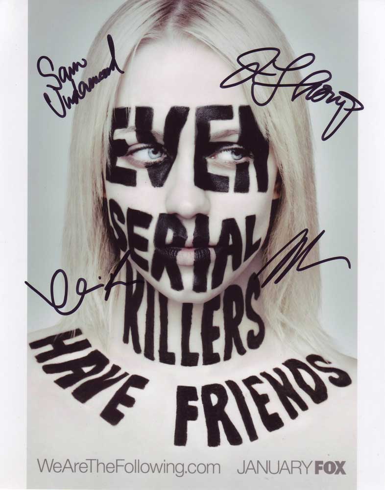 The Following In-person autographed Cast Photo by 4