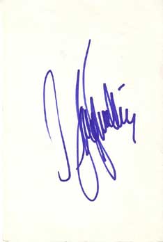 Garry Shandling Autographed Index Card
