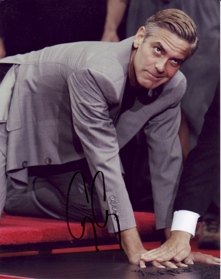 George Clooney in-person autographed photo