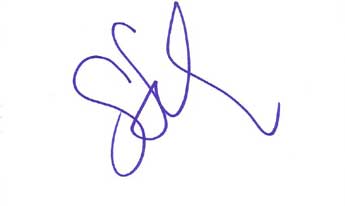 Gina Gershon Autographed Index Card