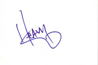 Heavy D Autographed Index Card
