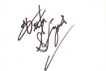 Hector Elizondo Autographed Index Card