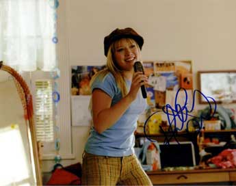 Hillary Duff autographed photo for sale