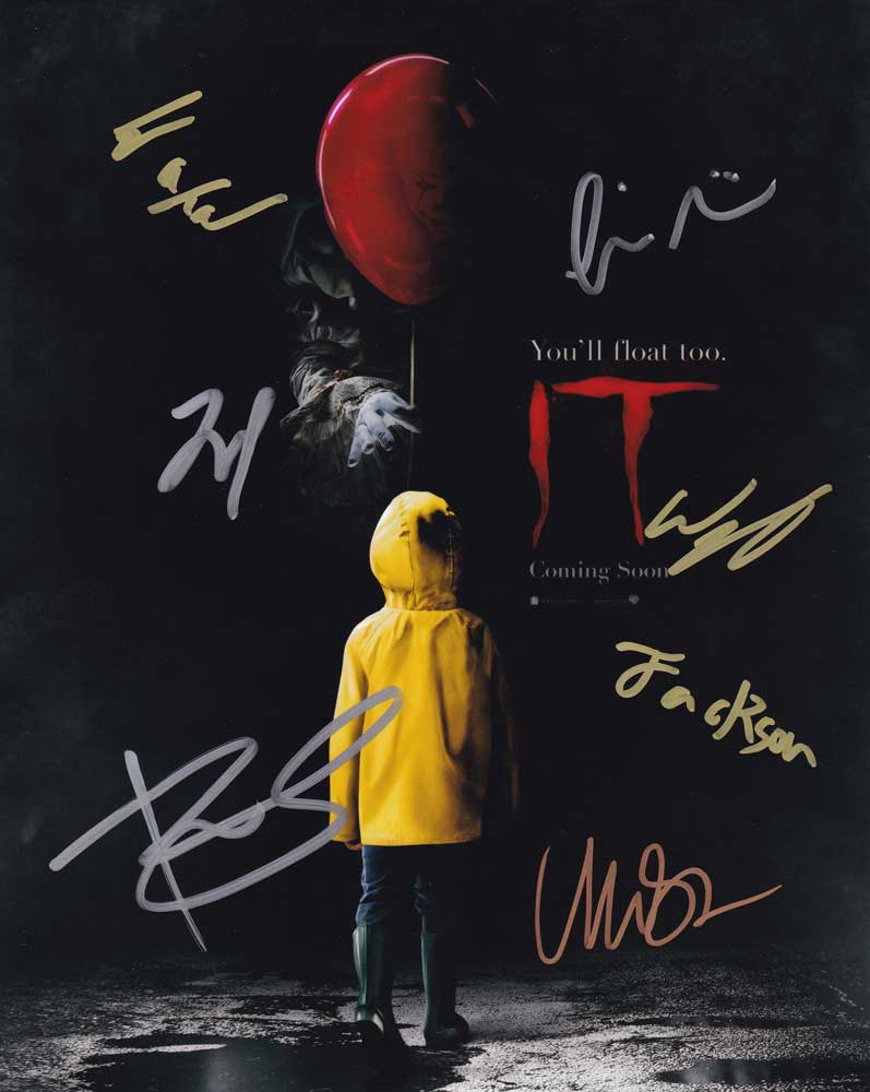 IT In-person autographed Cast photo Signed by 7