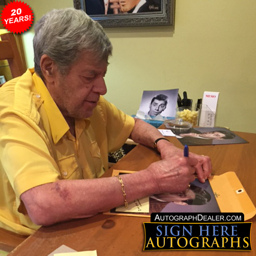 Jerry Lewis in-person autographed photo