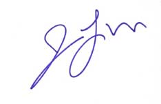 Jamie Luner Autographed Index Card