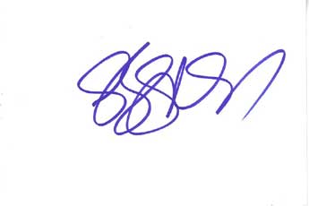 Jennifer Love Hewitt Autographed Index Card