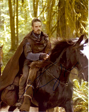 Jeremy Irons in-person autographed photo