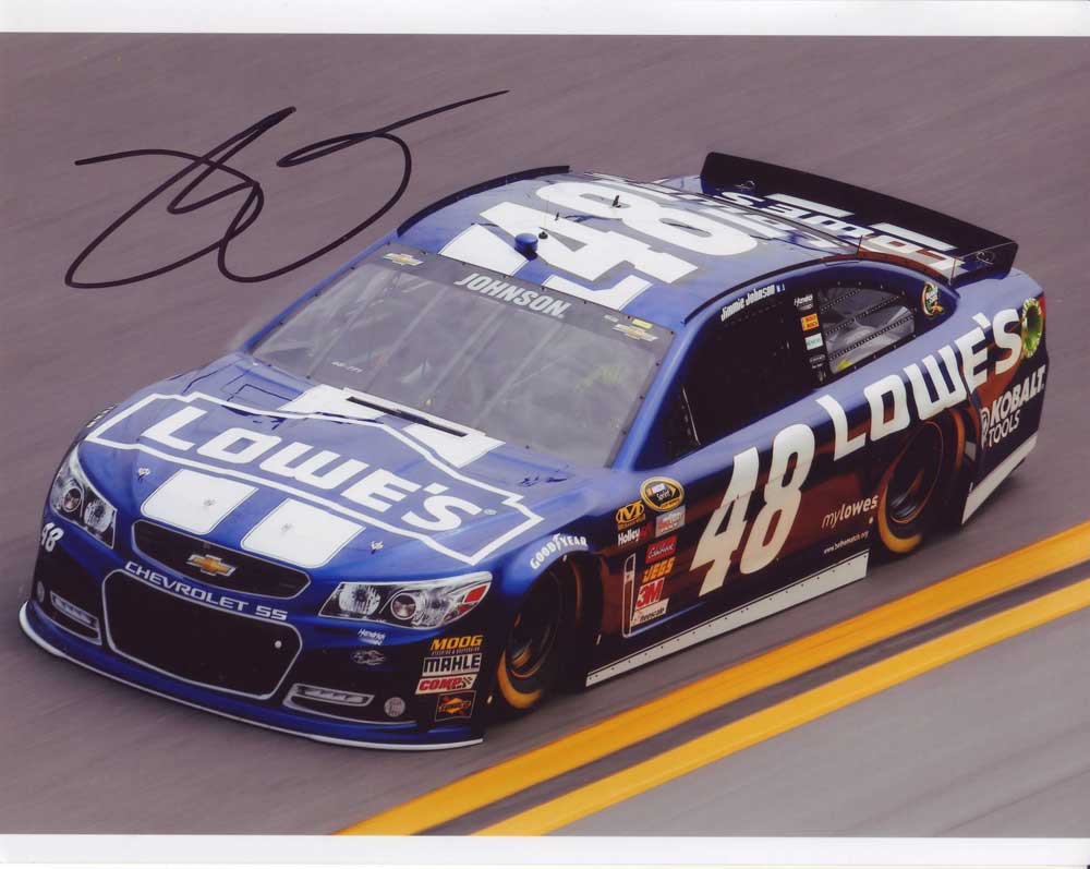 Jimmie Johnson in-person autographed photo