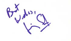 Jimmy Smits Autographed Index Card