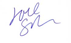 Joel Schumacher Autographed Index Card