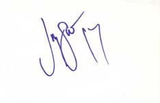 Joey Lawrence Autographed Index Card