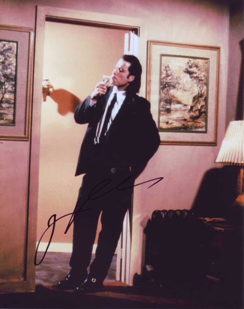John Travolta in-person autographed photo