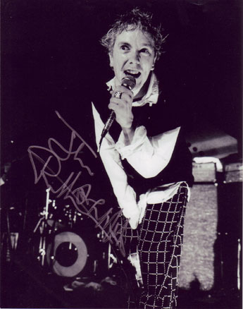 Johnny Rotten in-person autographed photo