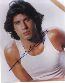 John Travolta autographed photo for sale