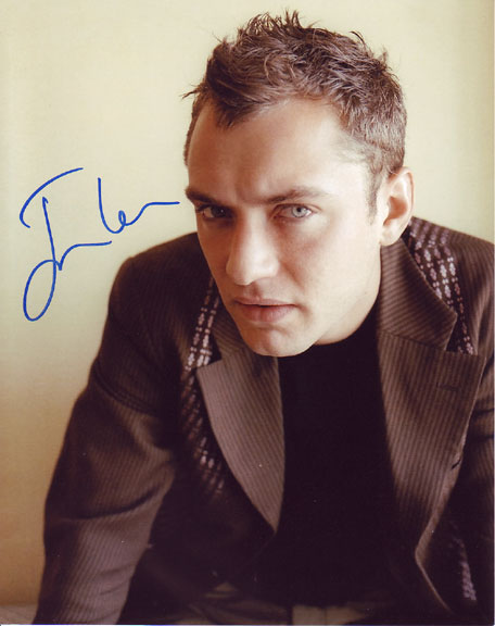 Jude Law autographed photo for sale