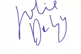 Julie Delpy Autographed Index Card