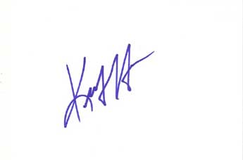 Kate Hudson Autographed Index Card