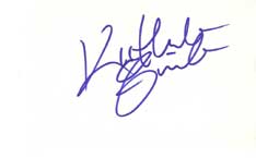Kathleen Quinlan Autographed Index Card
