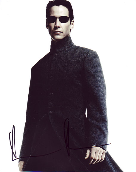 Keanu Reeves in-person autographed photo