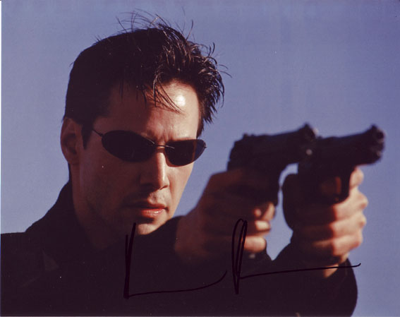Keanu Reeves in-person autographed photo